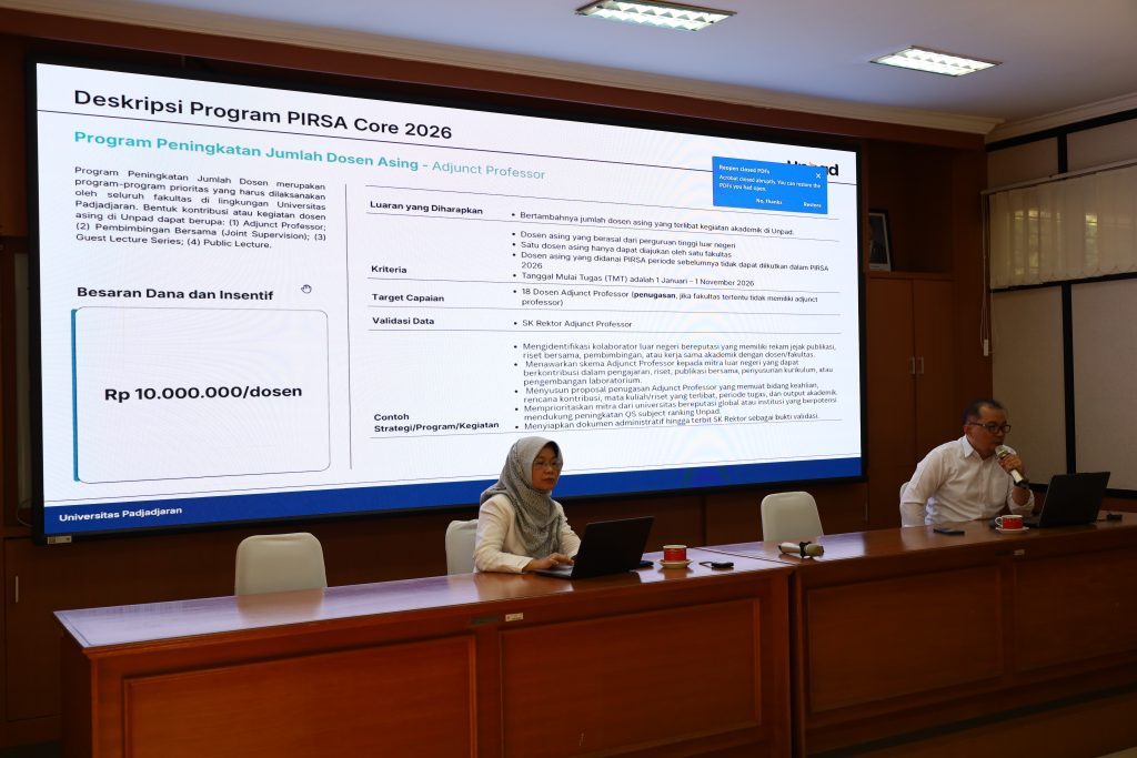FMIPA Unpad Gelar Sosialisasi PIRSA dan Persiapan Penerimaan Mahasiswa Baru